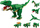 Lodër me blloqe ndërtimi LeanToys Dinosaurs K08032, 1000 copa, 6 në 1, jeshile