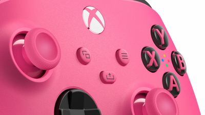 Kontroller pa tel Microsoft Xbox Series, Bluetooth, për PC edhe Xbox, rozë me të bardhë