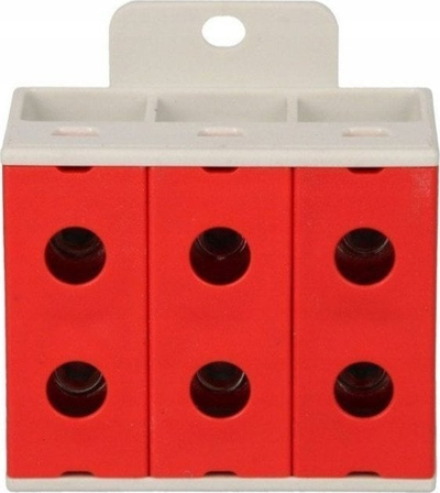 Terminal hekurudhor 3 polësh Incobex Elplast ZGX 3x50 ENE-00207, 50mm², për shinë DIN 35mm, gri