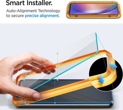 Mbrojtës ekrani Spigen AlignMaster për Galaxy A54 5G, xham i temperum, 2 copa, transparent