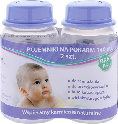 Set enësh për ruajtjen e qumështit Simed, 2 copë