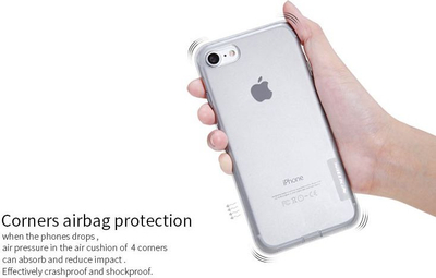 Kuti Nillkin Transparent Pro për iPhone 7 8 SE 2020, TPU, e tejdukshme