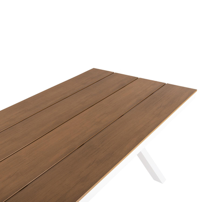 Tavolinë drejtkëndore Tawnee 219,5×89,5×73 Hcm (HM6039.02), bardhë
