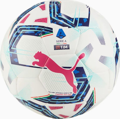 Top futbolli PUMA Orbita Hyb Serie A 23/24, nr. 5, i bardhë me blu