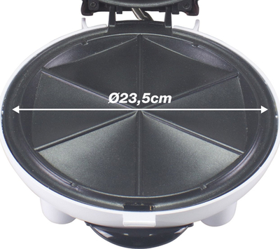 Електричен грил Beper P101CUD600 Happy Hour, 900W, дијаметар 23.5 cm, црвен