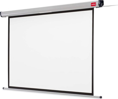 Ekran projektori Nobo për mur, manual, i bardhë