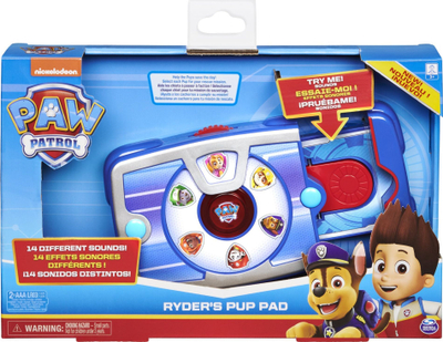 Lodër interaktive Paw Patrol Ryder's Pup Pad, 14 tinguj, për kalamaj 3+, blu