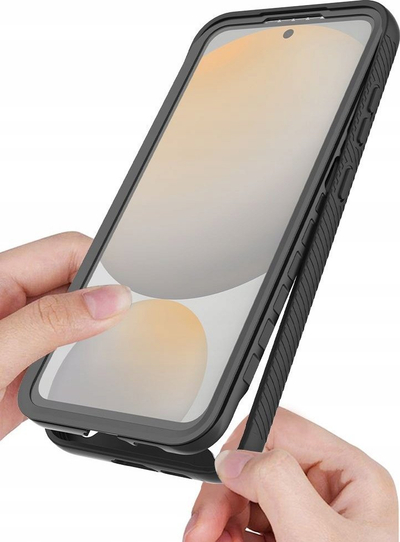 Kapak telefoni Tech-Protect Defense MagSafe për Galaxy S25, i fortë, i zi