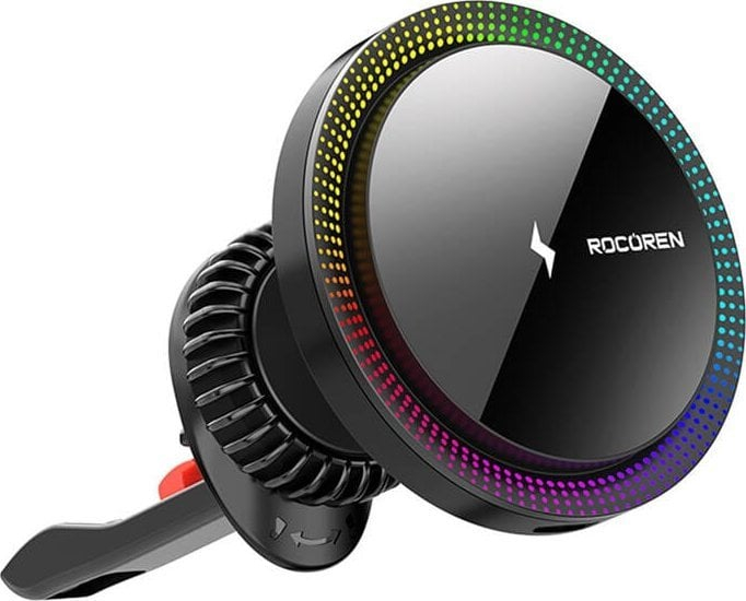 Karikues wireless për veturë Rocoren RCZJ-XK01, 15W, montim në grila ajri, i zi