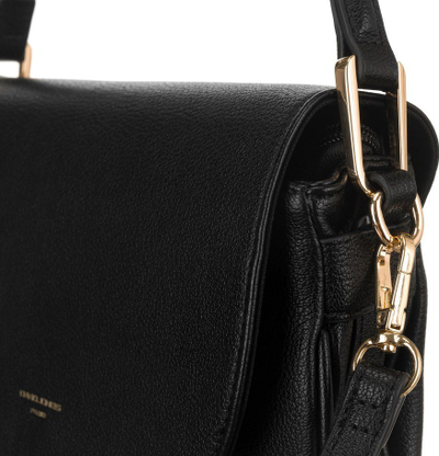 Çantë supi David Jones, crossbody, lëkurë eko, e zezë