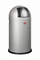 Kosh plehrash Wesco Pushboy 8011618, 50L, me kapak lëkundës, ngjyrë argjendtë