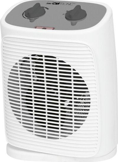 Ngrohës me ventilator Clatronic HL 3762, 2 shkallë ngrohjeje, funksion ajri i ftohtë, i bardhë