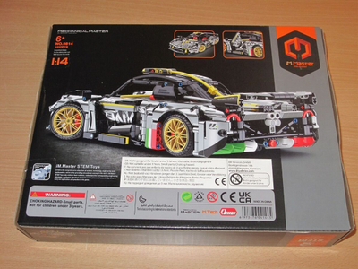 Set ndërtimi Mechanical Master 9814 Super Car, 1237 pjesë, shkalla 1:14