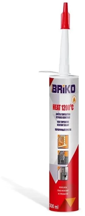 Silicon zjarri BRIKO HEAT 1200°C, 300 ml, i zi