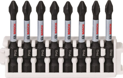 Set bitash kaçavide Bosch Impact Control PH2, 8 copë