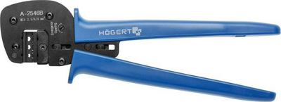 Pincë krimpimi Hogert Technik HT1P199, 2.5 6 mm², profesionale, blu