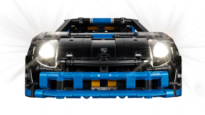 Lodër makinë Porsche GT4 E-Performance Race Car, makinë garash, për fëmijë, shumëngjyrëshe