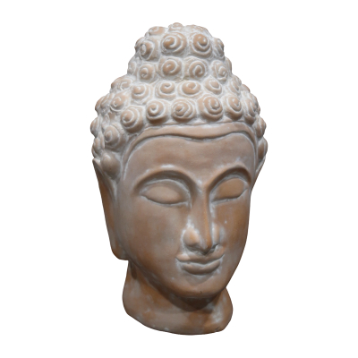 Dekorim tavoline buda Rolia Inart terrakota gri 16x16x28cm