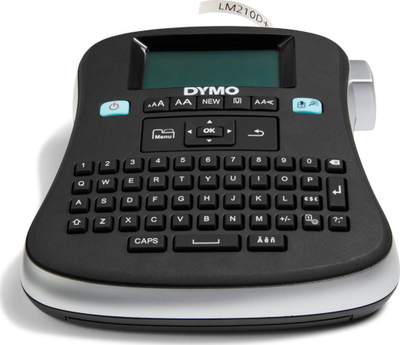 Etiketues DYMO LabelManager 210D, ekran grafik, memorie për etiketa, gri