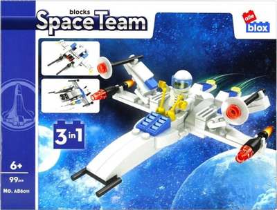 Blloqe ndërtimi ALLEBLOX Space, 99 elemente, shumëngjyrëshe