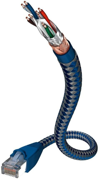 Kabëll rrjeti Logon Premium C6, Ethernet, i mbrojtur, blu