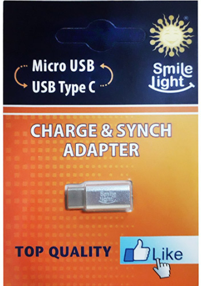Адаптер УСБ Smile Light SLA-MTC-MB, УСБ Ц во Микро УСБ, црн