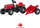 Traktor lodër me pedale Rolly Toys Massey Ferguson me rimorkio, për kalama 2.5 vjeç, i kuq