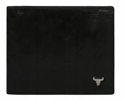 Portofol lëkure për burra Buffalo Wild N105-BWB, RFID, i zi