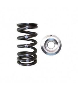 Set susta dhe kapakë valvulash Brian Crower Single Spring Titanium Retainer, Nissan VQ35DE VQ35HR, i zi