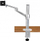 Крака за монитор Spire Arm Basic, 27", монтажа на маса, сребрено-бел