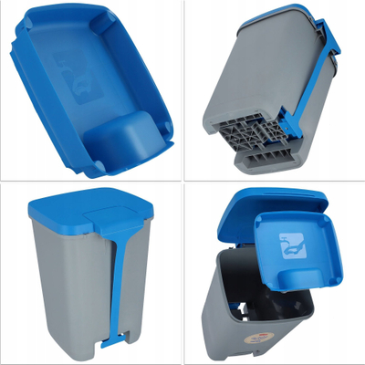 Kosh plehrash Curver ESSENTIALS, 20L, me pedale, gri me kapak blu