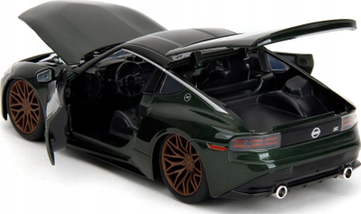 Maketi diecast Jada Toys Fast and Furious 2023 Nissan, shkalla 1/24, model për koleksion, ngjyrë argjend