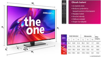 Televizor Philips 50PUS8818, 50" (126cm), 4K UHD, i zi