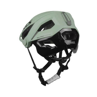 Helmet për biçikletë malore Kellys Outrage, in-mold, me strehë, jeshile