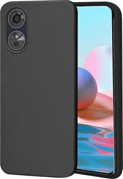 Këllëf telefoni Beline Candy Matte për Oppo A17, prej TPU silikoni, i zi