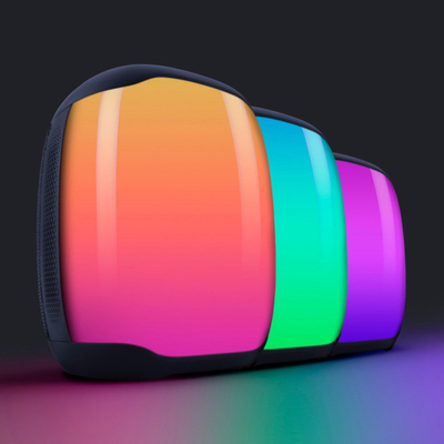 Altoparlant Bluetooth Niceboy RAZE Neon, 15W, IPX6, i zi me LED shumëngjyrëshe