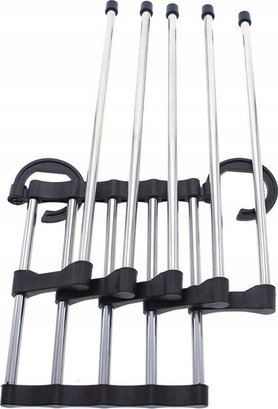Organizues varëse pantallonash Q52A, 5 nivele, çelik inox, gri