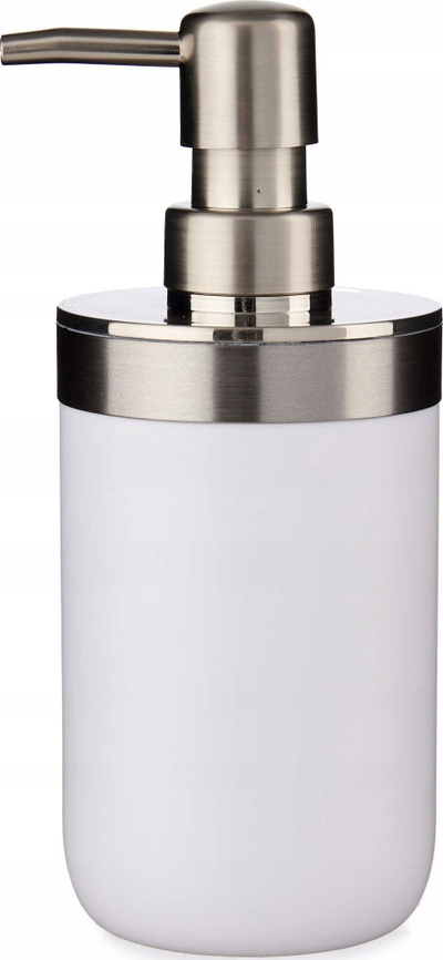 Shpërndarës sapuni Silver White, 350 ml, i bardhë me ngjyrë argjendi