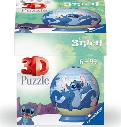 Puzzle 3D Ravensburger Disney Stitch, 54 copa, pa ngjitës, me ngjyra