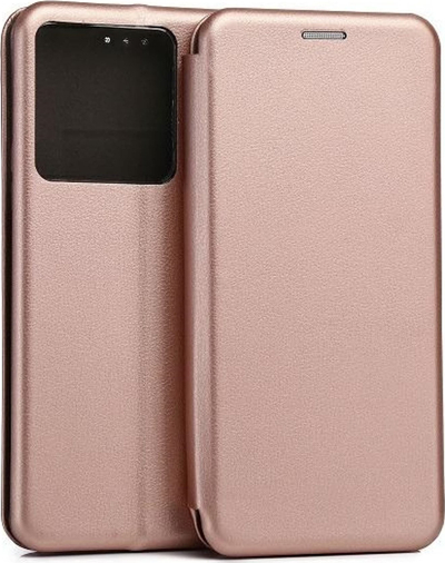 Etui libër Beline Book Magnetic Case për Xiaomi Redmi Note 13 Pro 5G, me xhepa për karta, rozë ari