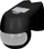 Senzor lëvizjeje Orno OR-CR-201, 220°, 1200W, IP44, i zi