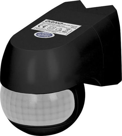 Senzor lëvizjeje Orno OR-CR-201, 220°, 1200W, IP44, i zi