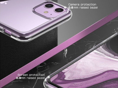 Mbrojtëse telefoni SUPCASE Unicorn Beetle Style, për iPhone 11, transparente, vjollcë