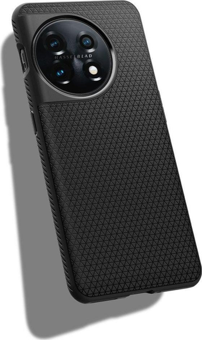 Maskë telefoni Spigen Liquid Air Armor për OnePlus 11, e butë, e zezë mate