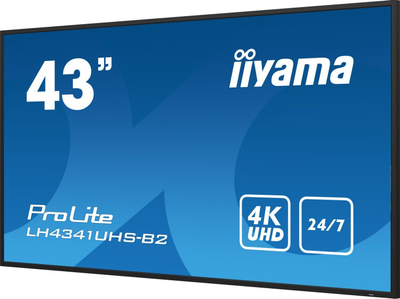 Monitor profesional iiyama ProLite LH4341UHS-B2, 43", 4K UHD, i zi