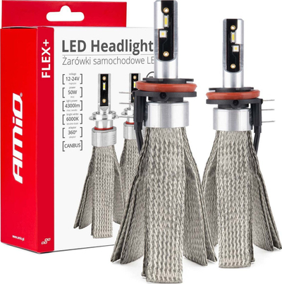 Llambë LED veture Amio Flex+ H15, 6000K, 12V 24V, e bardhë