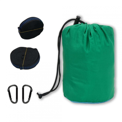 Varëse kampingu Heinner Travel Hammock, 270x140 cm, poliester, jeshile