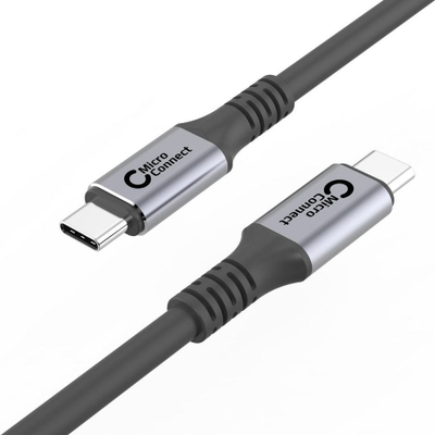 Kabllo USB Microconnect USB4CC1.5, USB C në USB C, 1.5 m, 40 Gbps, e zezë