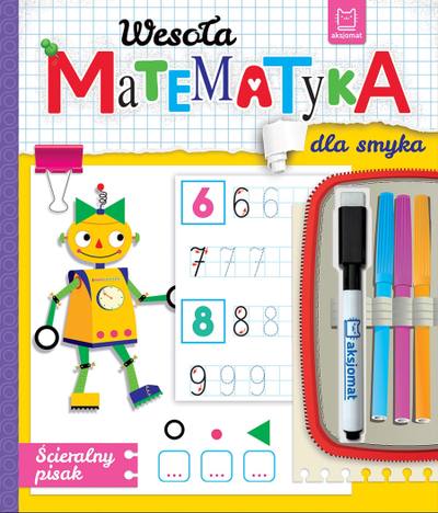 Libër me aktivitete Fun Math for a Toddler, marker i fshirshëm, për kalamaj