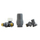 Set termostatik radiatorësh HeatBase Standard HB01TOPS0016, kokë dhe valvula, grafit